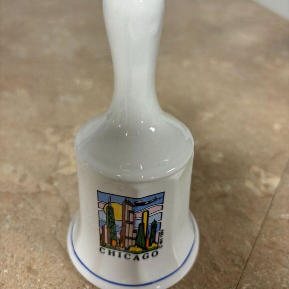 Vintage 1986 MDS Ceramic Chicago Bell - Picture 1 of 3